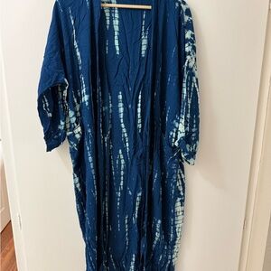 Blue Tie-Dye Kimono